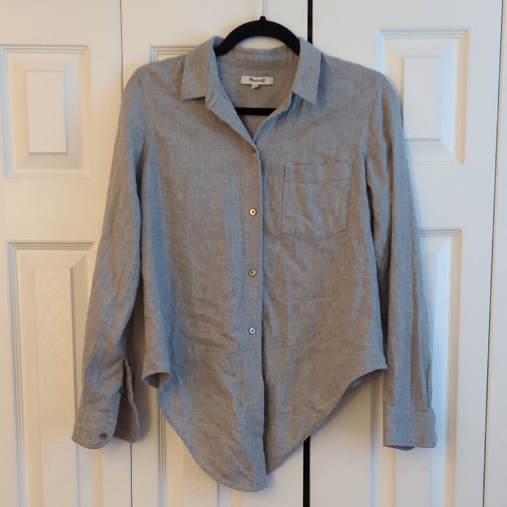 Madewell Gray Knit Top